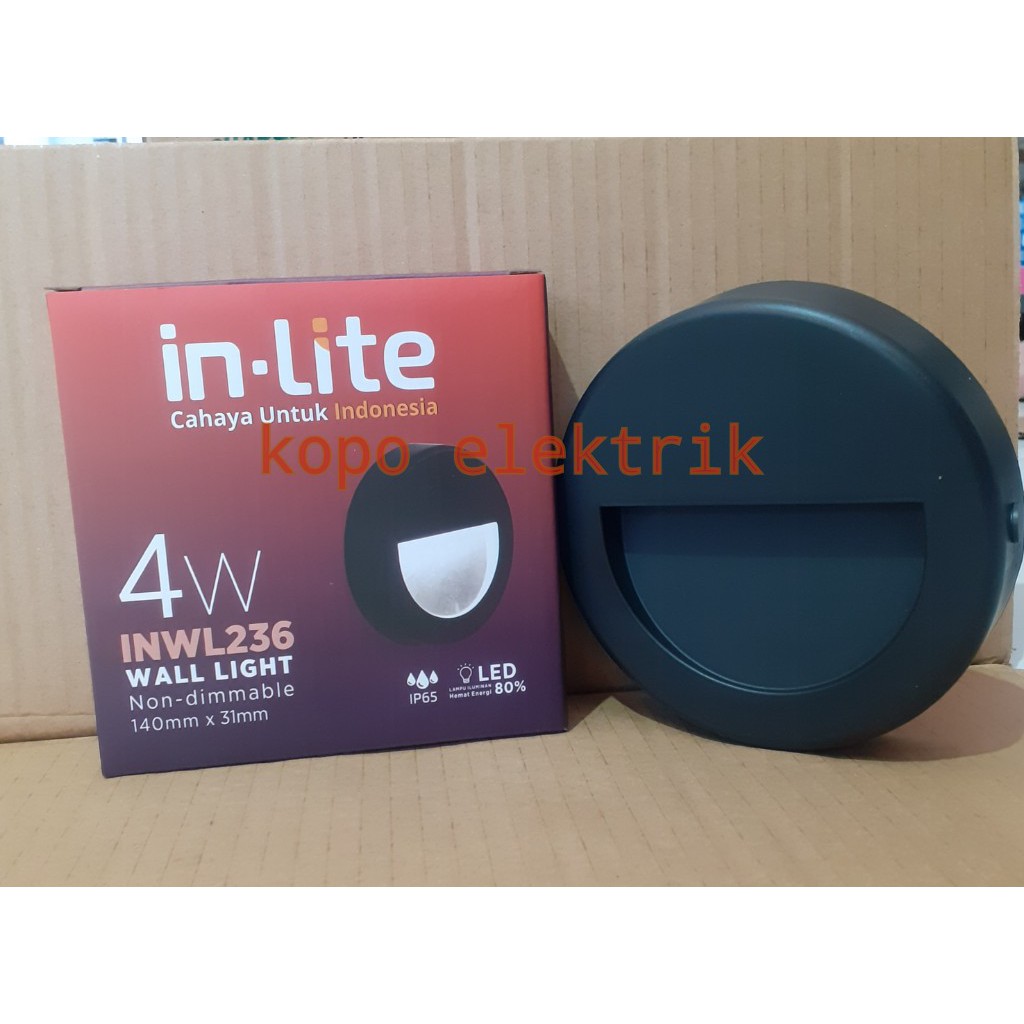 Lampu Tangga INWL236 / Lampu Dinding Inlite 4 w Lampu inlite untuk di tangga 4 watt