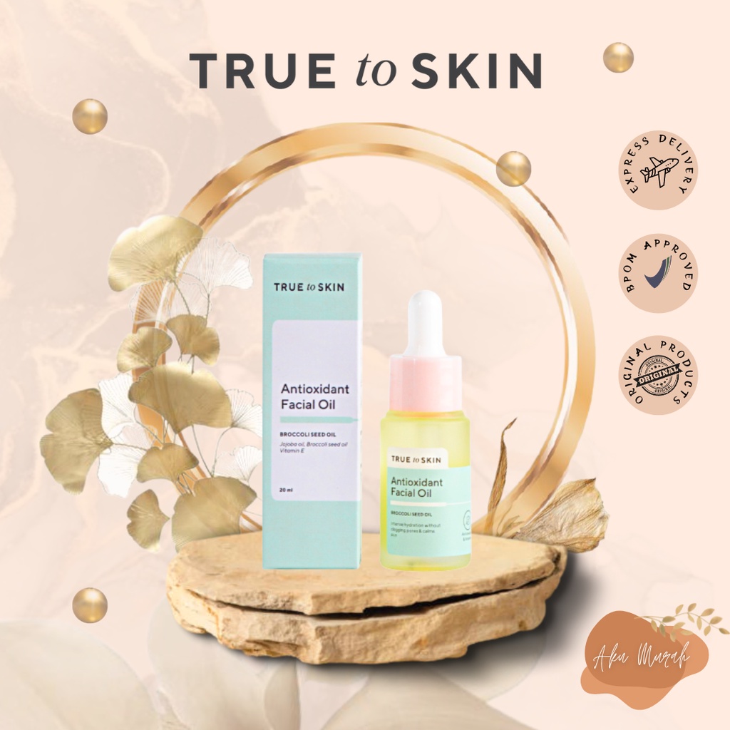 ✨ AKU MURAH ✨True To Skin Serum Original BPOM Niacinamide, Bakuchiol, Hyaluronic, Antioxidant