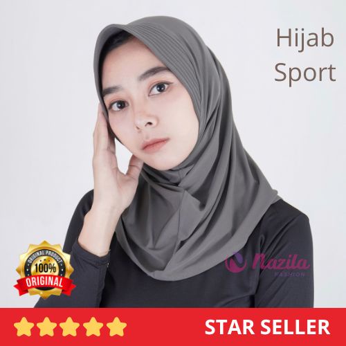 HIJAB SPORT PREMIUM, JILBAB SPORT BERGO JERSEY PREMIUM, HIJAB SPORT PENDEK, HIJAB SPORTY INSTAN. BEL