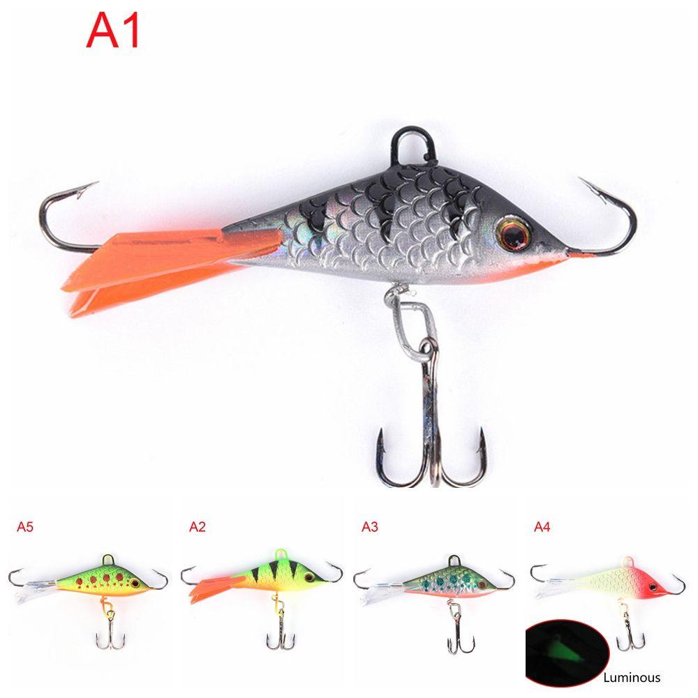 Top 50mm/7.5g Kait Pancing Es Kualitas Tinggi Buatan Balanceraa Jigging Lead