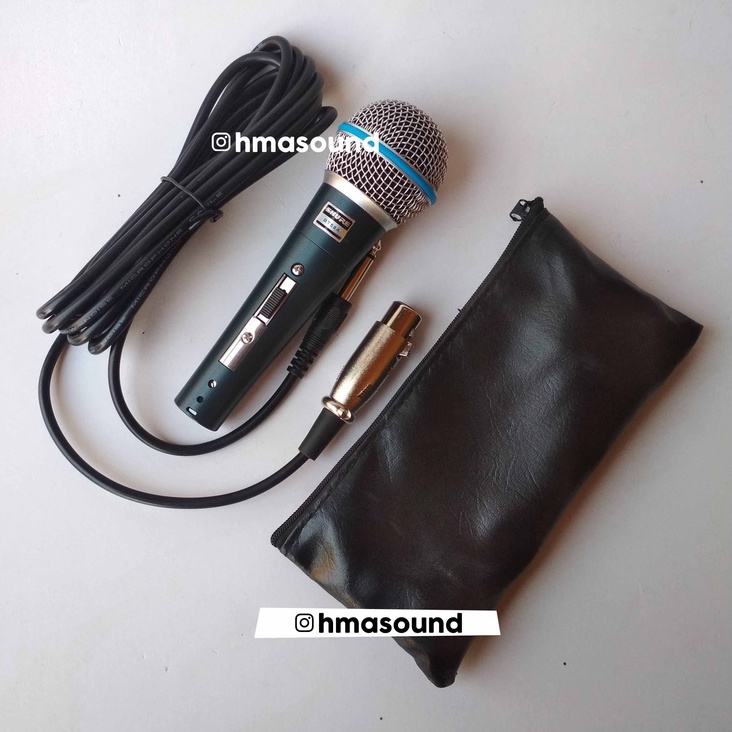 Mic Microphone Kabel Shure Beta 58 A Skakel Saklar