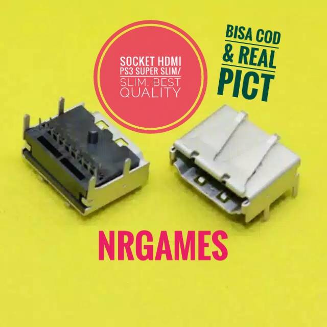 SOCKET HDMI PS3 SUPER SLIM / SLIM / PORT HDMI PS3 SERI 3000/4000