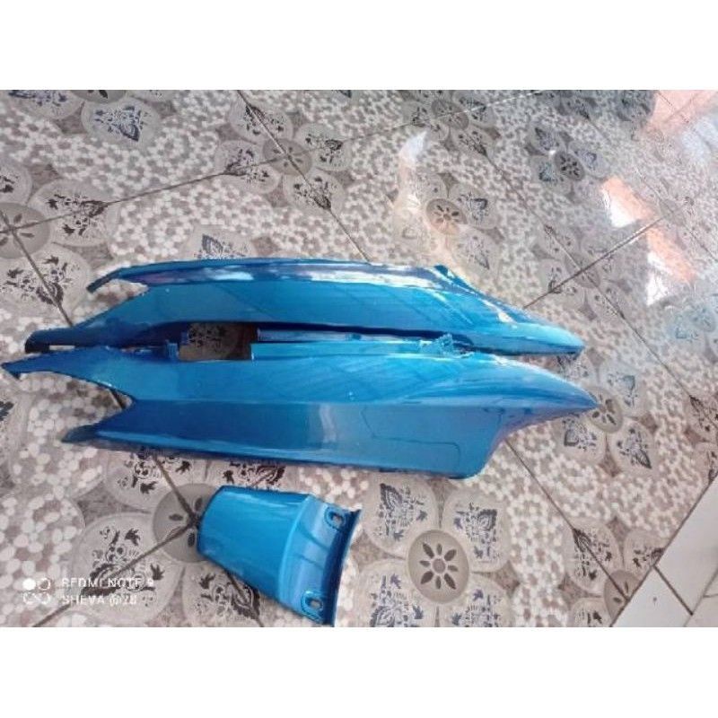 cover bodi body motor Yamaha Mio sporty biru muda