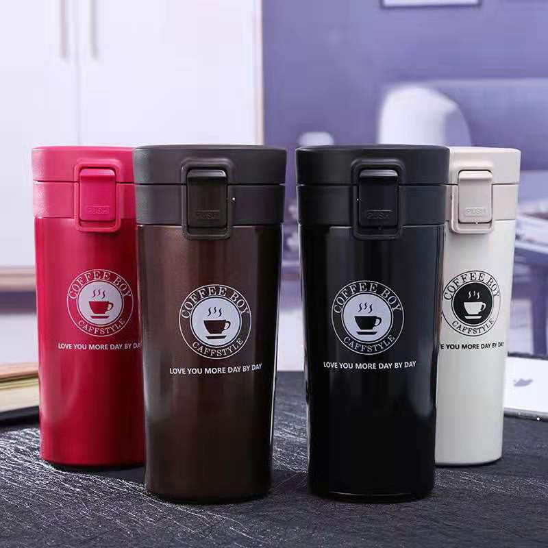 Termos Kopi /Coffe Cup Travel Mug Tahan Air Panas &amp; Dingin Vacuum 380 ml