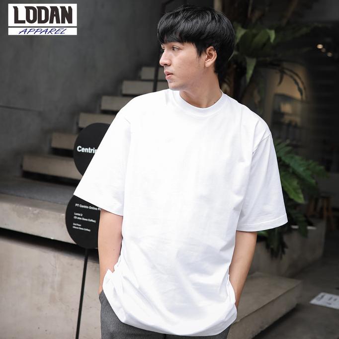 Kaos Polos Oversize Pria / Kaos Polos Combed 24S Oversize - Putih