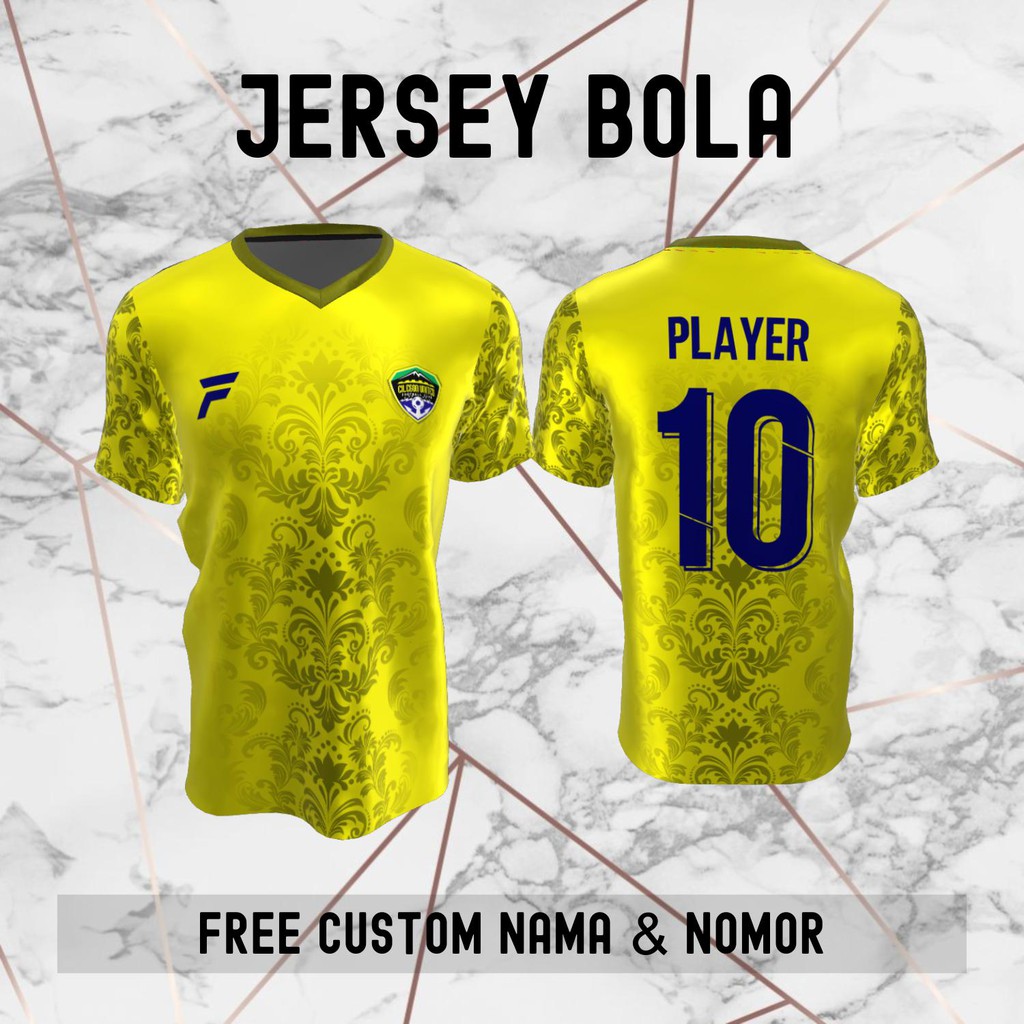 Jersey Batik Cilegon United FC Klub Bola Baju Kaos Custom Nama dan Nomor Punggung - 1055