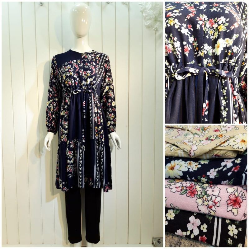 TUNiK BUNGA KECIL Tunik muslim