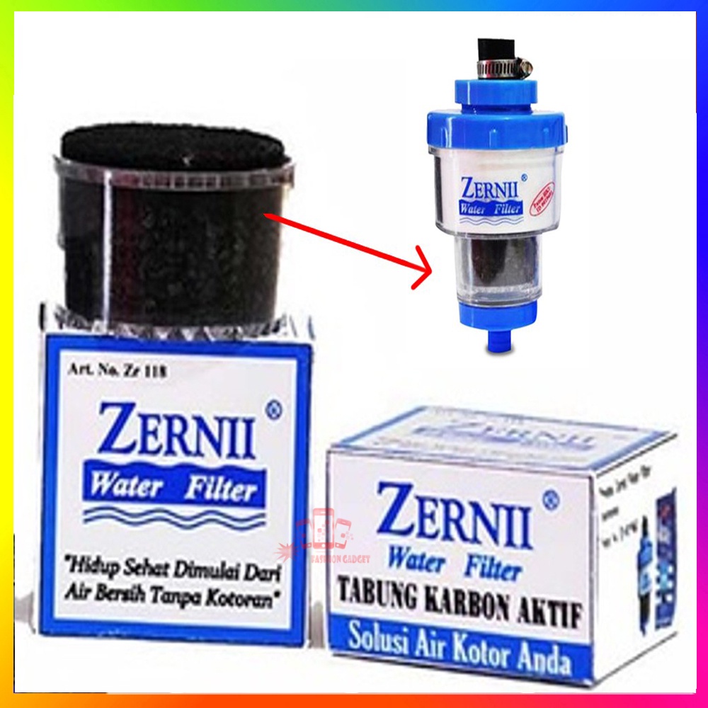 Alat Penjernih Air Zerni Water Filter Saringan Air Filter Air Saringan Kran Air REFIL KARBON AKTIF Karbon Refil Zerni Saringan Air ZERNII / Filter Air ZERNII / ZERNI Karbon Filter Air / Penyaring Air Zerni