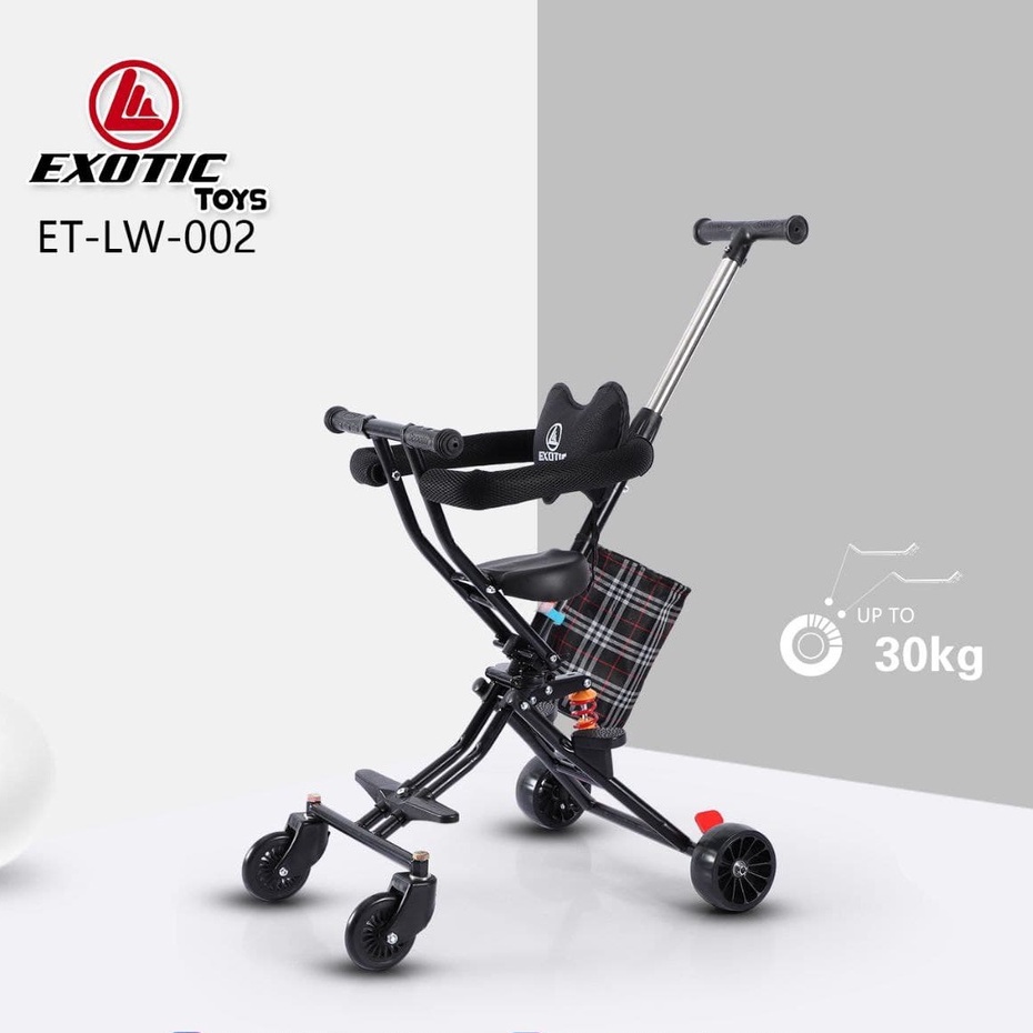 STROLLER BABY LW 002 RODA EMPAT DORONGAN ANAK SANDARAN EMPUK MICRO TRIKE EXOTIC PACIFIC Magic Stroller Anak Exotic LW 002 dorongan baby Magic Stroller Exotic LW-002 LW002 Micro Trike LW 002