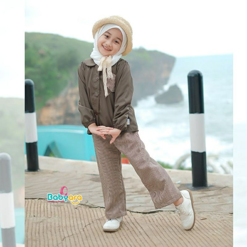 one set elsa by babyara/setelan anak perempuan/fashion kekinian anak perempuan