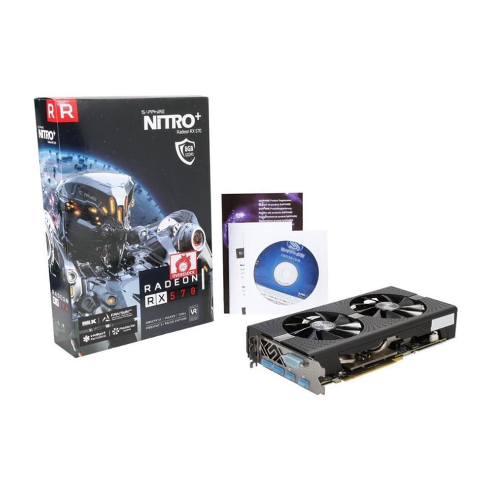 Sapphire Radeon NITRO plus RX 570 8GB GDDR5 PCI-E Dual HDMI - DVI-D - Dual Terbaik