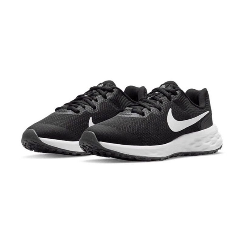 Nike Revolution 6 Black/White (Gradeschool)