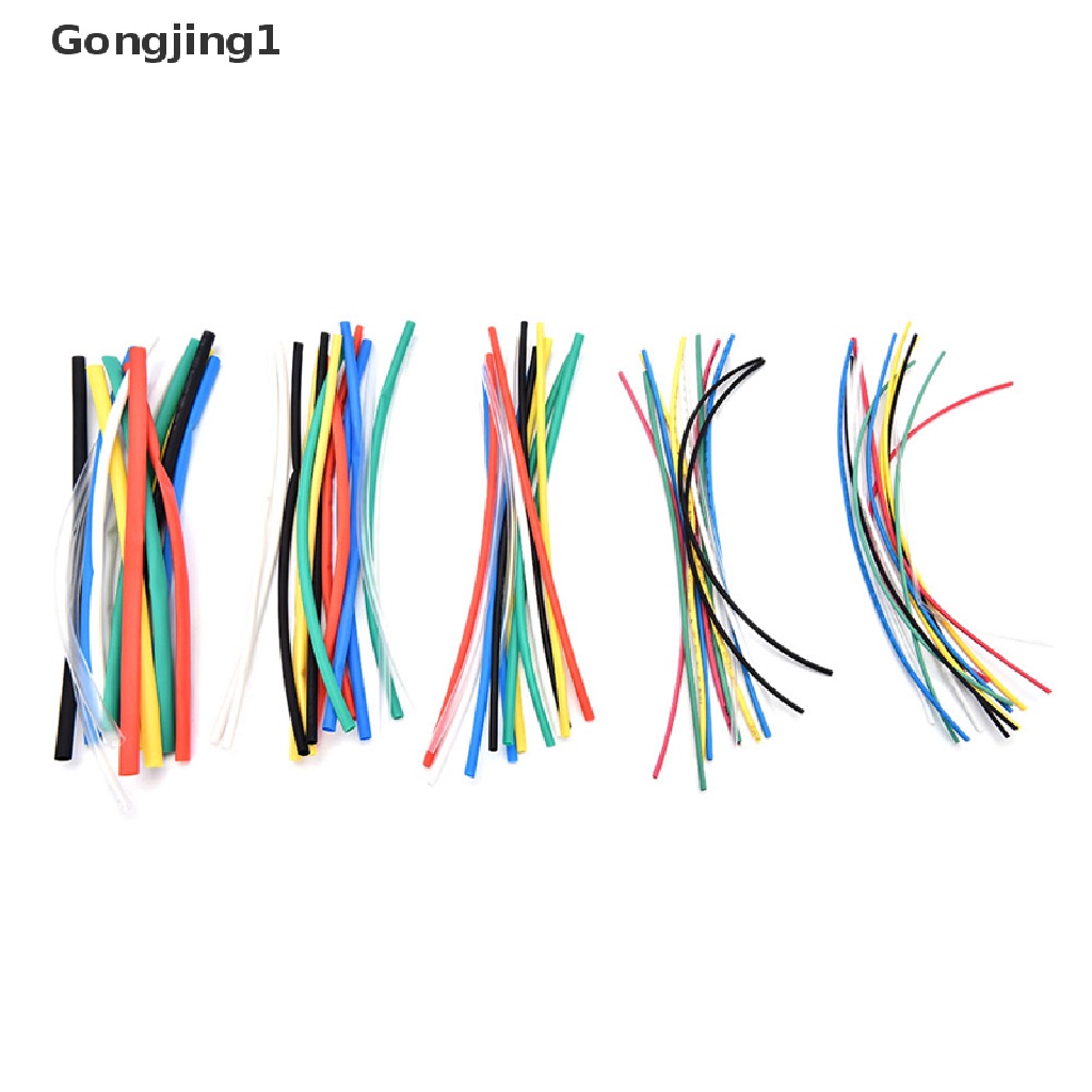 Gongjing1 70pcs Tabung Pembungkus Kabel 2: 1 8 Ukuran