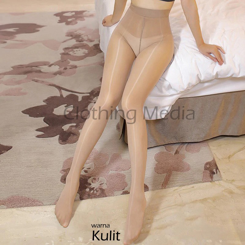 Pantyhose Silky 8D Glossy Oil Premium Elastis Stocking Halus Berkilau