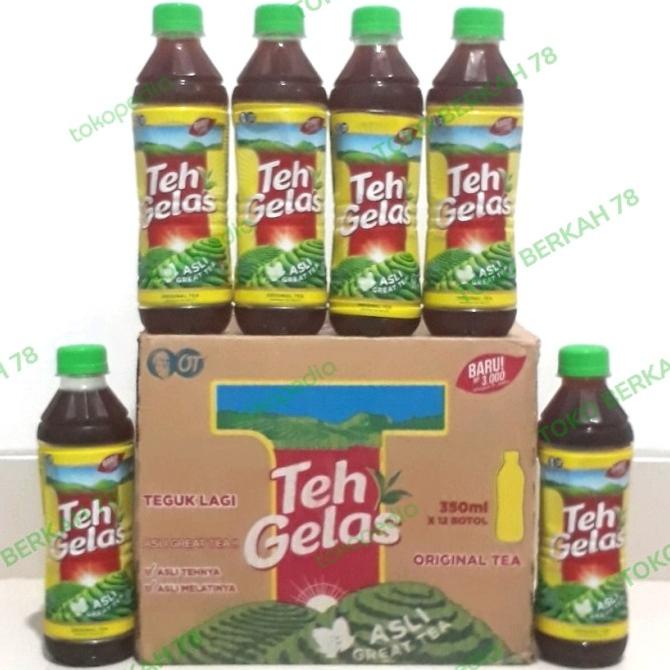 :>:>:>:>] TEH GELAS BOTOL 350 ML ( 1 KARTON )