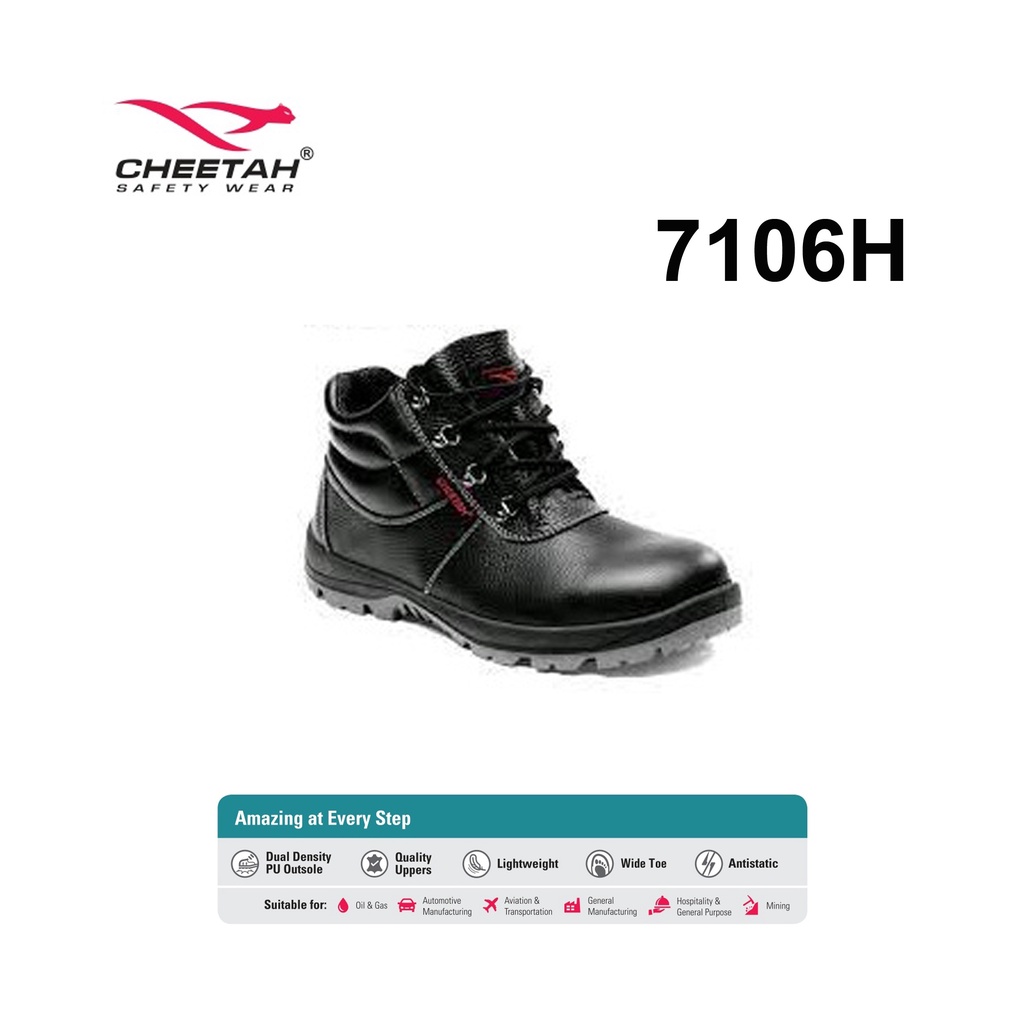 Sepatu safety cheetah 7106H