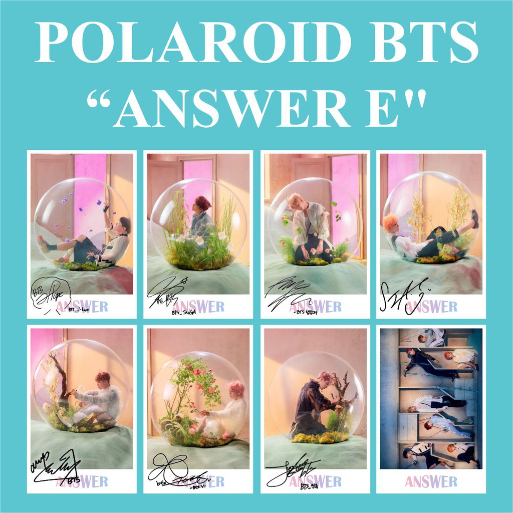 (READY STOCK) POLAROID BTS ANSWER E KPOP MURAH