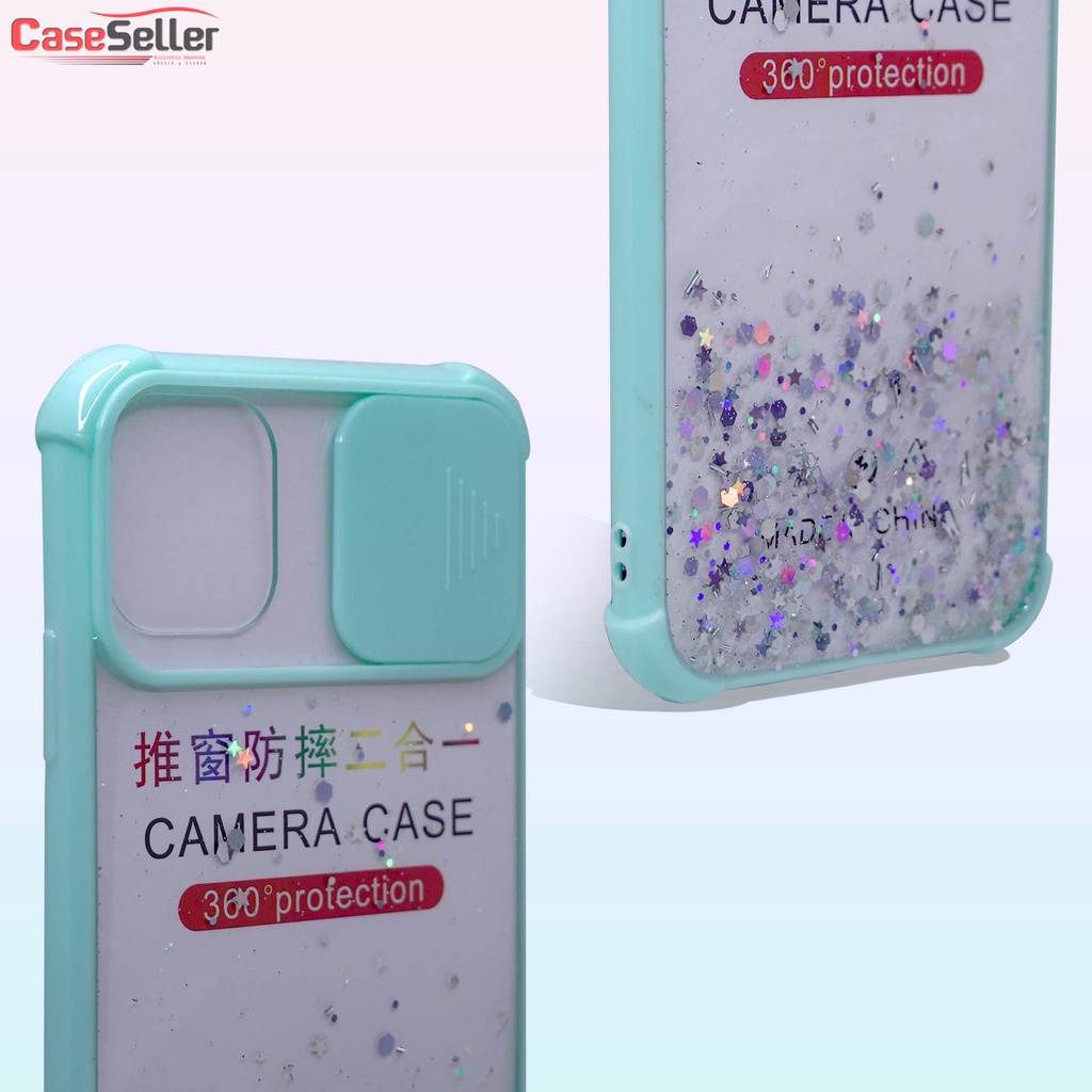 Samsung A30 A20 M10S  A50 A30S A50S  A51 Case Candy Glitter Lensa protector Case FUZE Bling Bumper TPU