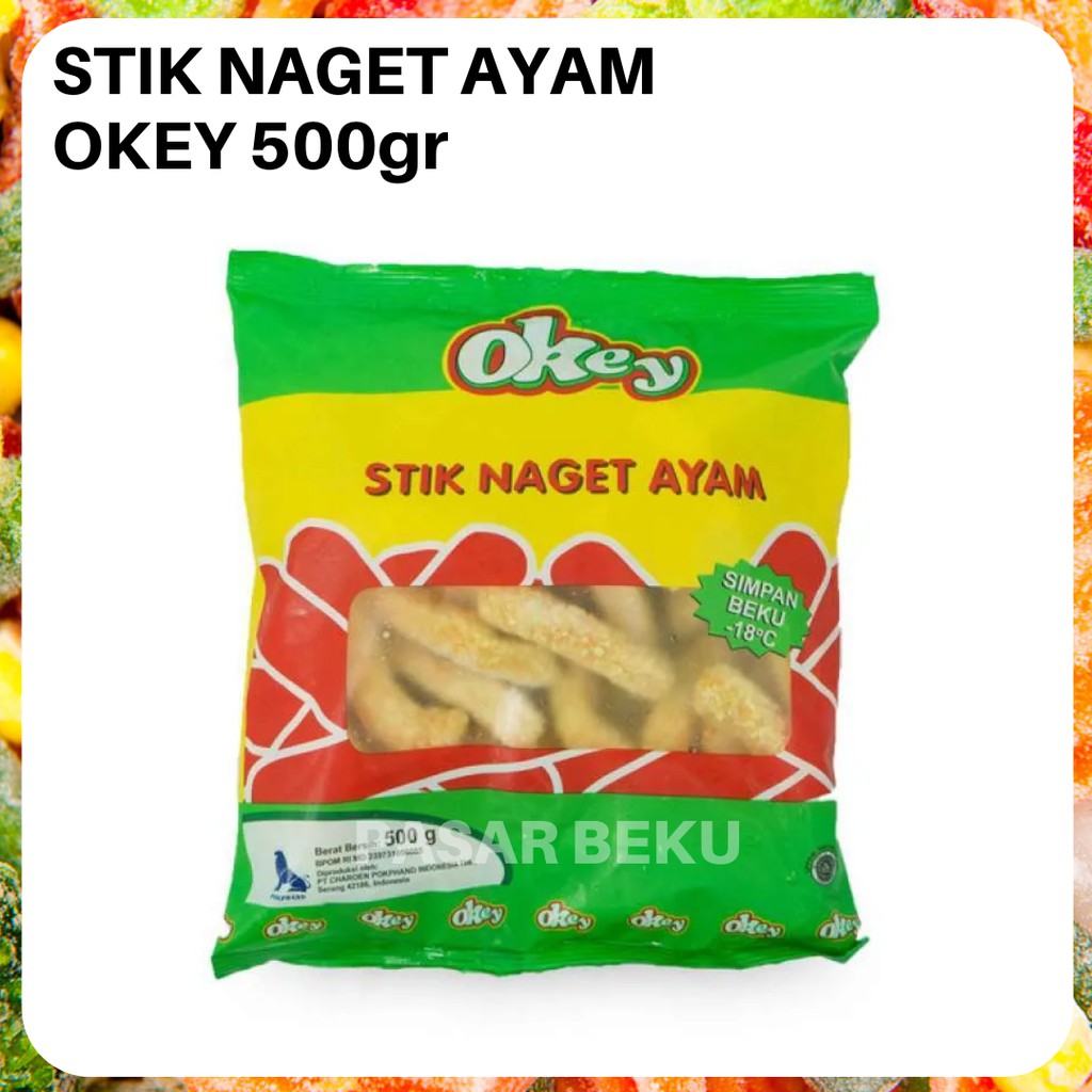 

(Khusus AREA SUMBAR) Naget Ayam Stik Okey Frozen 500gr Frozenfood Padang