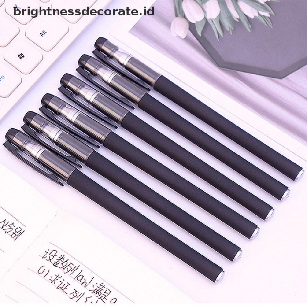 10 Pcs Pena Tinta Cair Ukuran 0.5 0.38mm Untuk Sekolah Dan Kantor