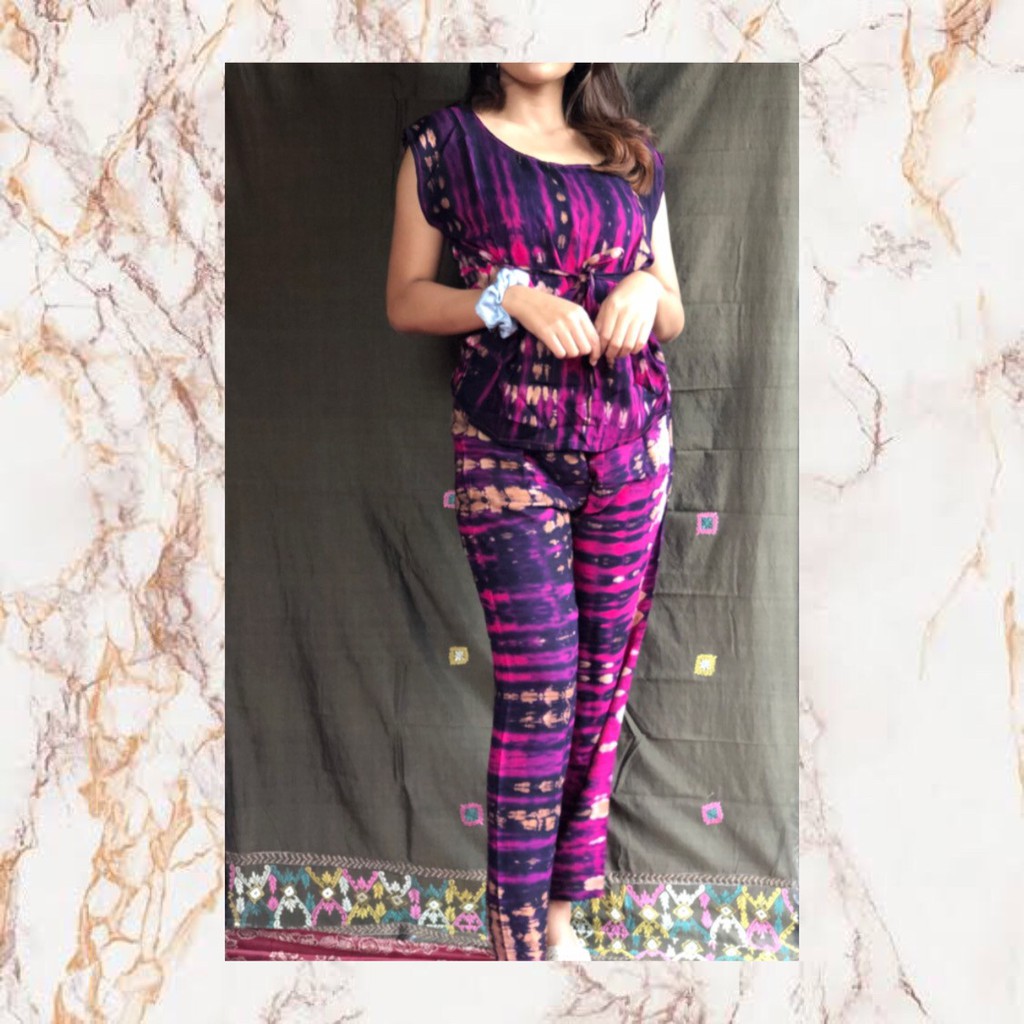 Set Tie Dye Panjang