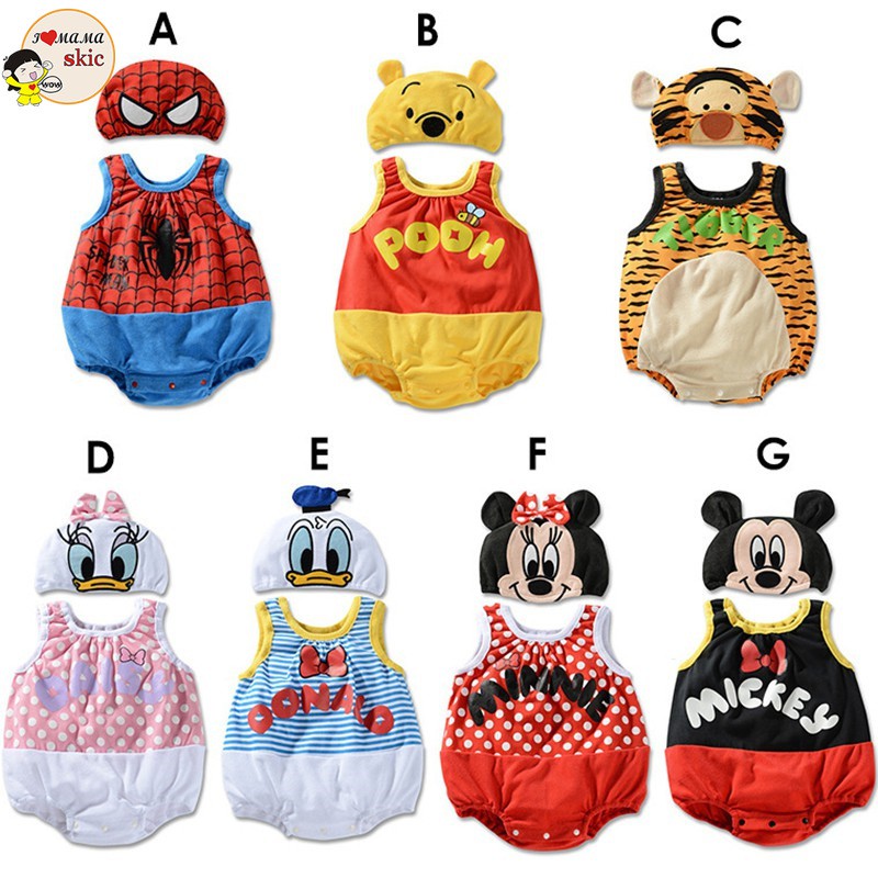 Skic Set 2Pcs Jumpsuit Bayi Laki Laki Perempuan Lengan