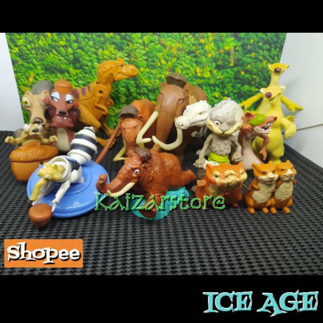 Mainan Action Figure SID Film Kartun ICE AGE 3 Hadiah Mcd happy meals universal studio