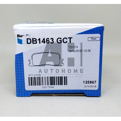 Kampas Rem Belakang Toyota Wish - BENDIX Brake Pad DB1463