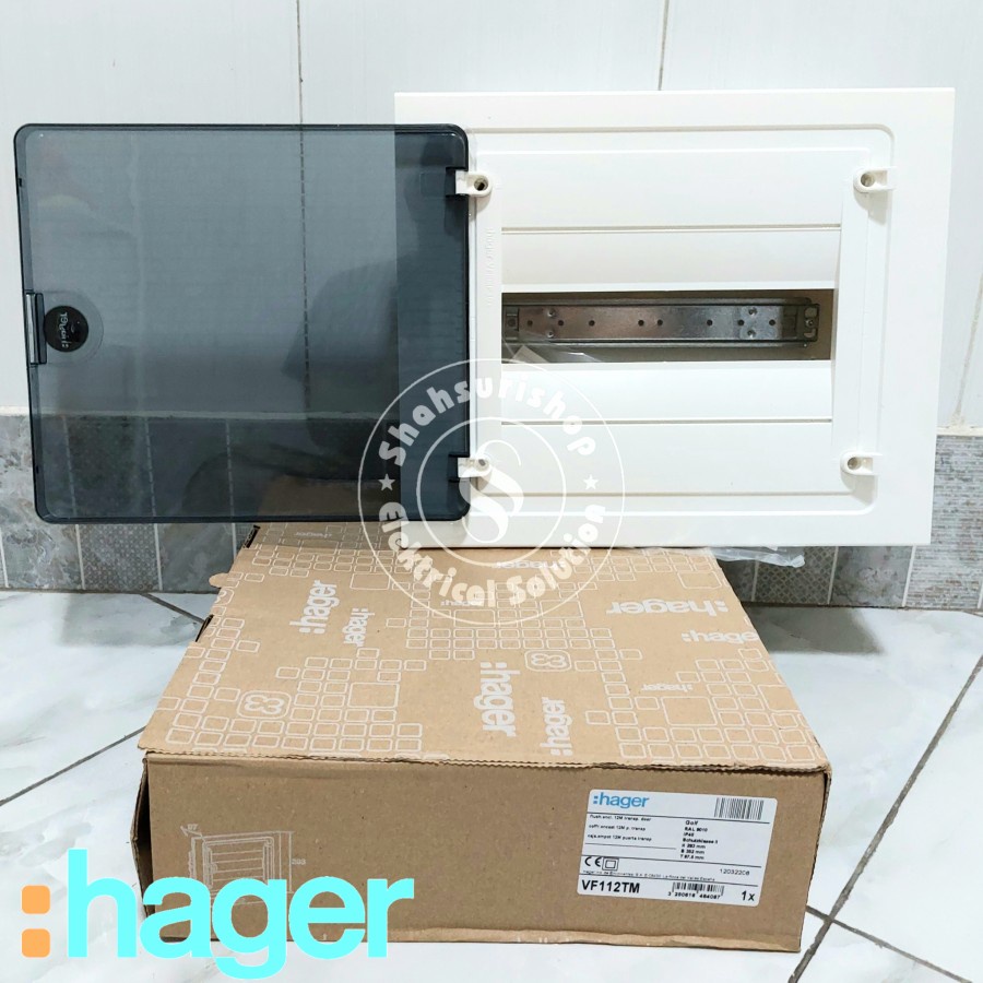 HAGER BOX MCB 12G 12 GRUP INBOW IB VF112TM TRANSPARANT VF SERIES