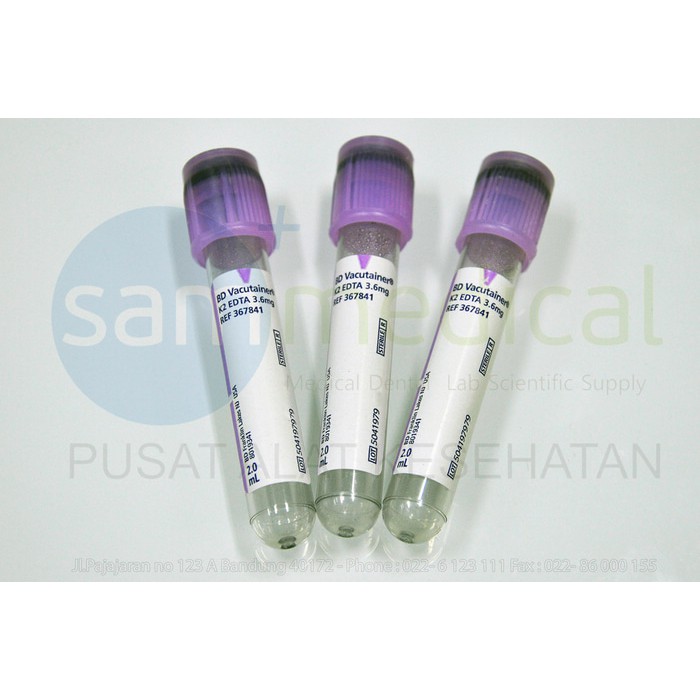 Paling laris  BD Vacutainer Tabung EDTA (K2) Tabung Darah Vakum 2ml