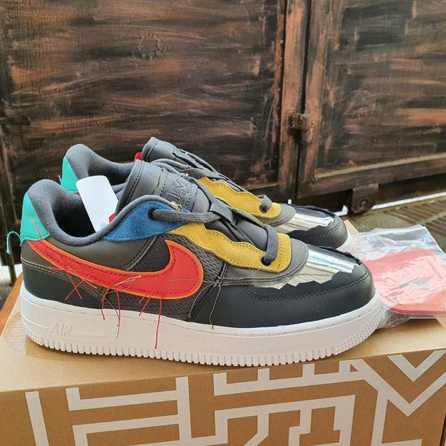 ✨ DIOBRAL SEPATU OLAHRAGA COWOK✨ NIKE AIR FORCE 1 LOW "BHM" UNAUTHORIZED AUTHENTIC ,SEPATU