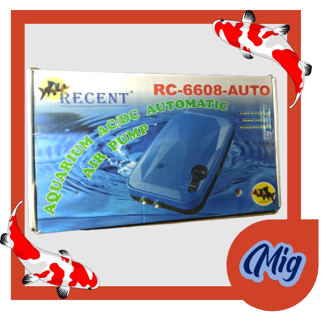 AERATOR AC DC RECENT AA 6608 RC 6608 auto AC DC automatic air pump