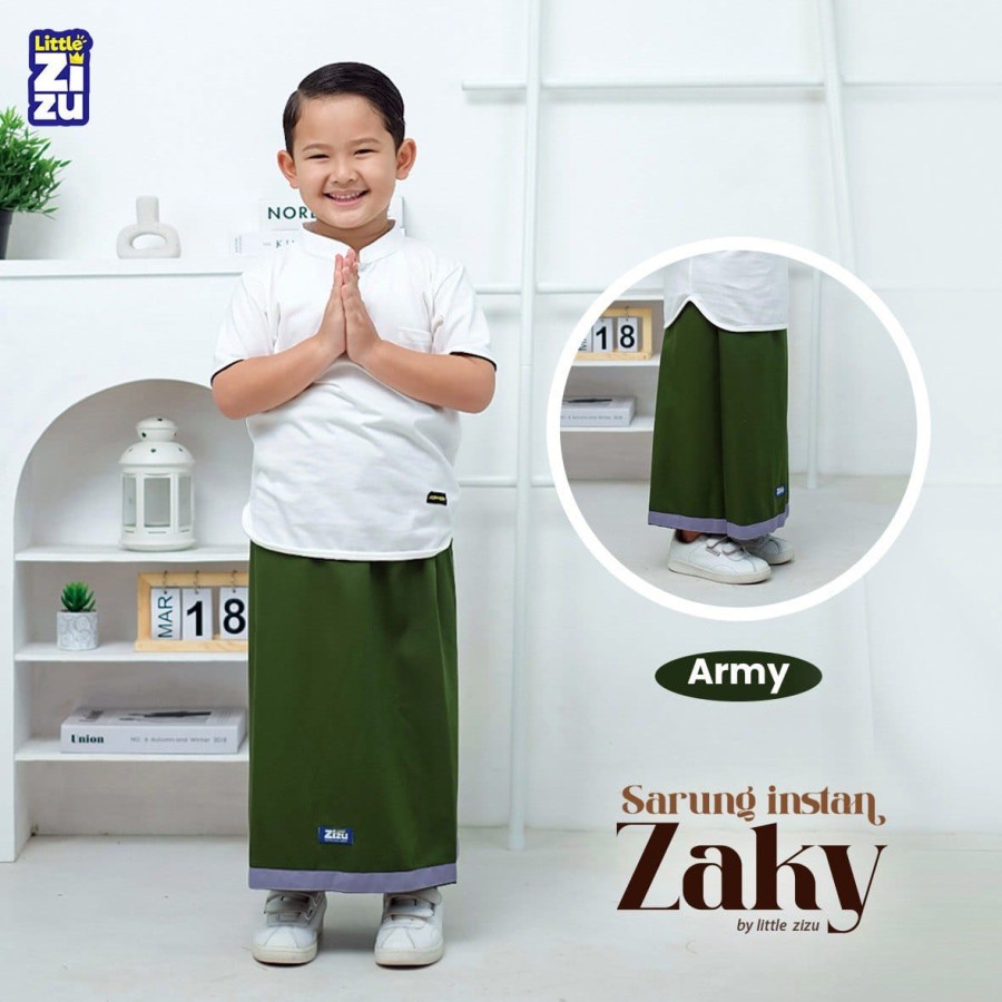 Sarung Anak Instan Zaky kualitas premium Original Little Zizu Bukan Sarung Celana