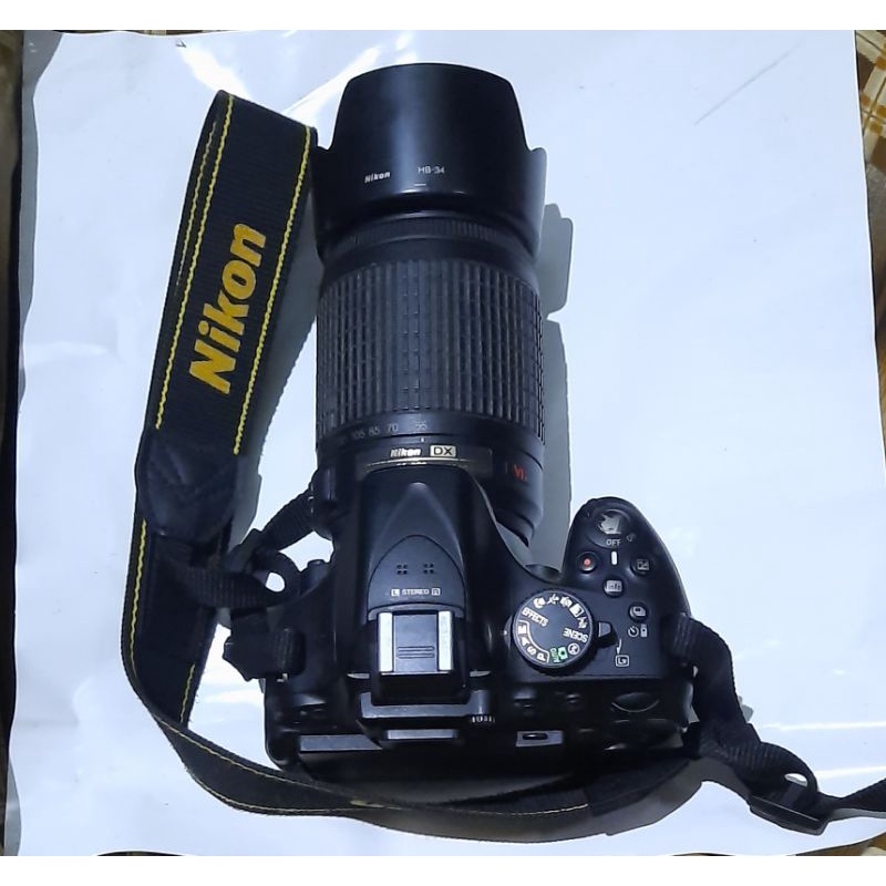kamera nikon d5200 kit 55-200 second