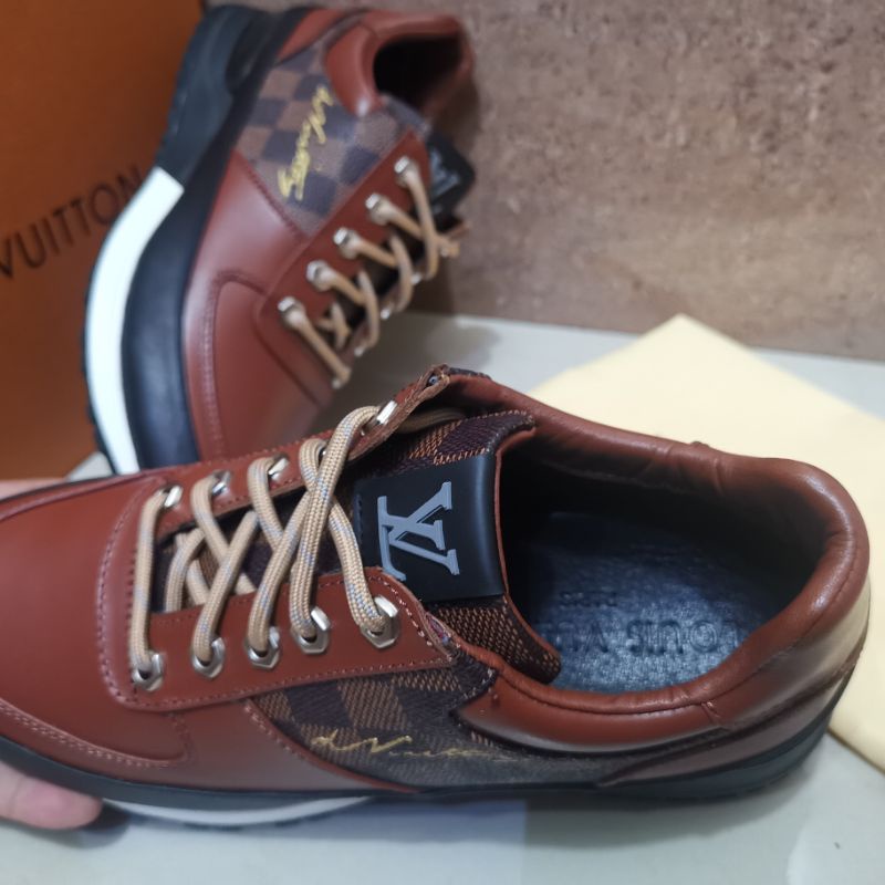 Sepatu lv sneaker mirror quality lou is vuitton shoes