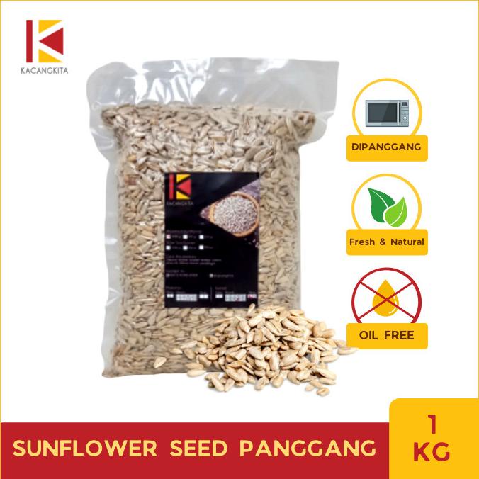 

GRATIS ONGKIR Roasted Sunflower Seed / Kuaci Kupas Panggang 1kg AP045