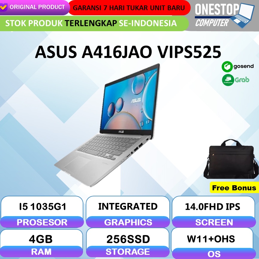 Laptop Asus Vivobook 14 Core i5 WINDOWS Free Office Original