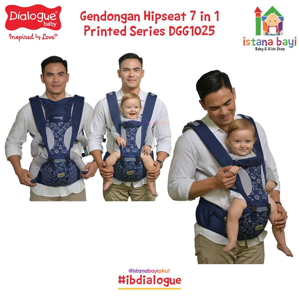 Dialogue Hipseat 7 in 1 Printed Series DGG1025 - Gendongan Bayi