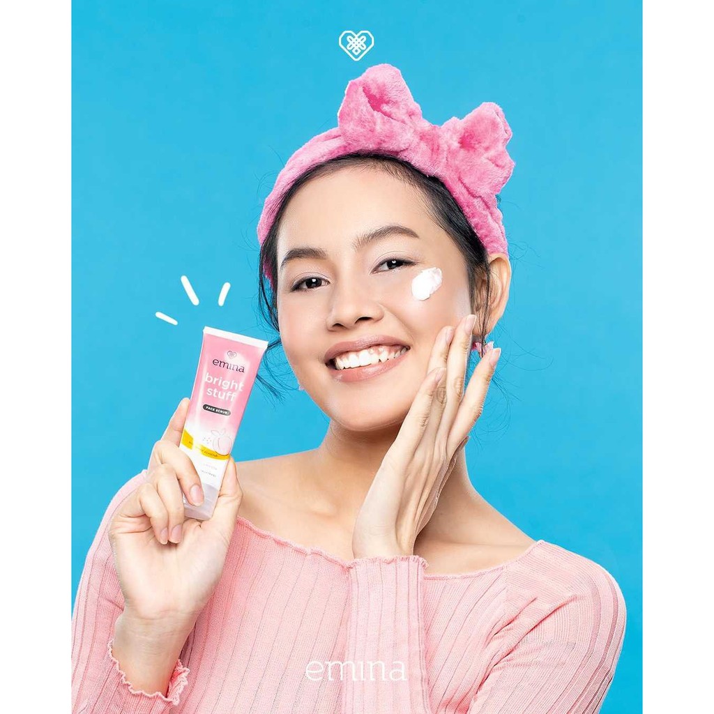 ✿ELYSABETHME✿ ˜”*°• emina •°*”˜. Emina Bright Stuff Face Scrub mencerahkan memutihkan wajah peeling