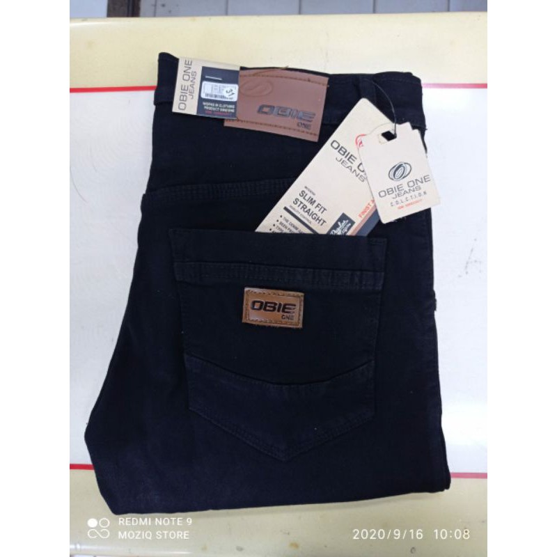 Celana pensil jeans pria hitam /celana  slimfit softjeans pria