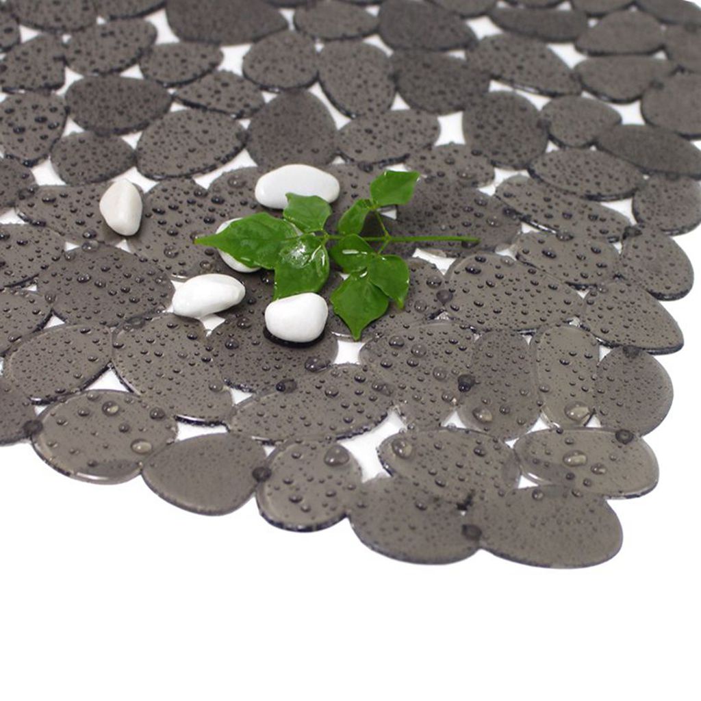 ELEGANT 30*40cm Drying Mat Durable Dinnerware Mat Sink Protector Pebble Shape Creative Large Draining Adjustable Soft Kitchen Accessory/Multicolor