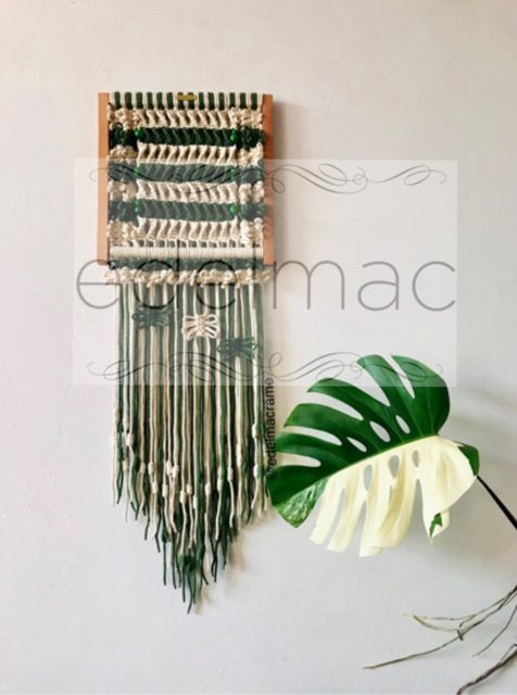 Macrame Frem Kayu Solid | Wooden Frame