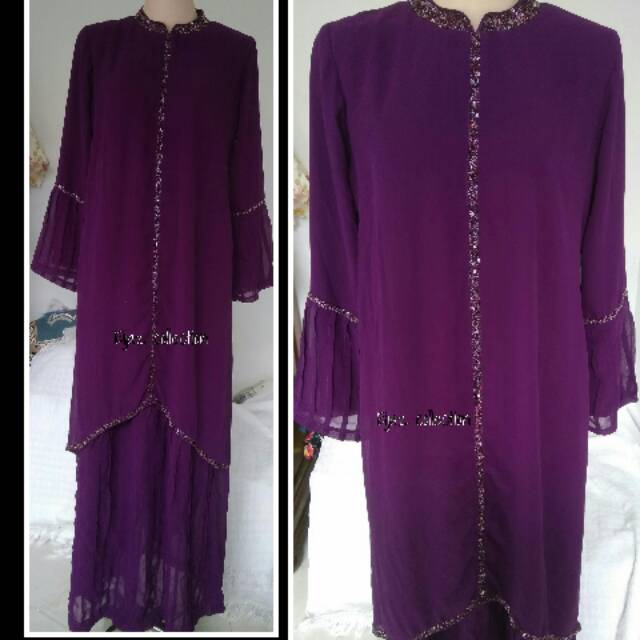 Gamis Sifon Payet By Lia Liza Shopee Indonesia