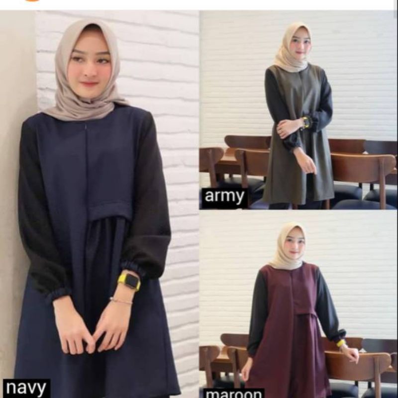 Arista tunik pakaian wanita fashion muslim