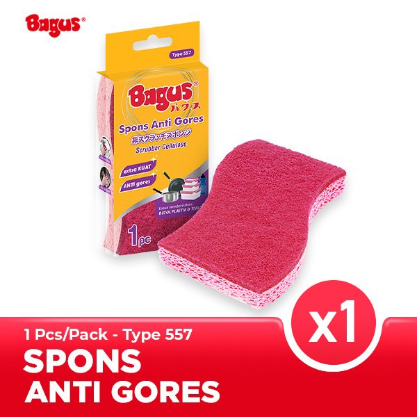 Bagus Sabut Spons Anti gores 1pc Sponge cuci piring 557