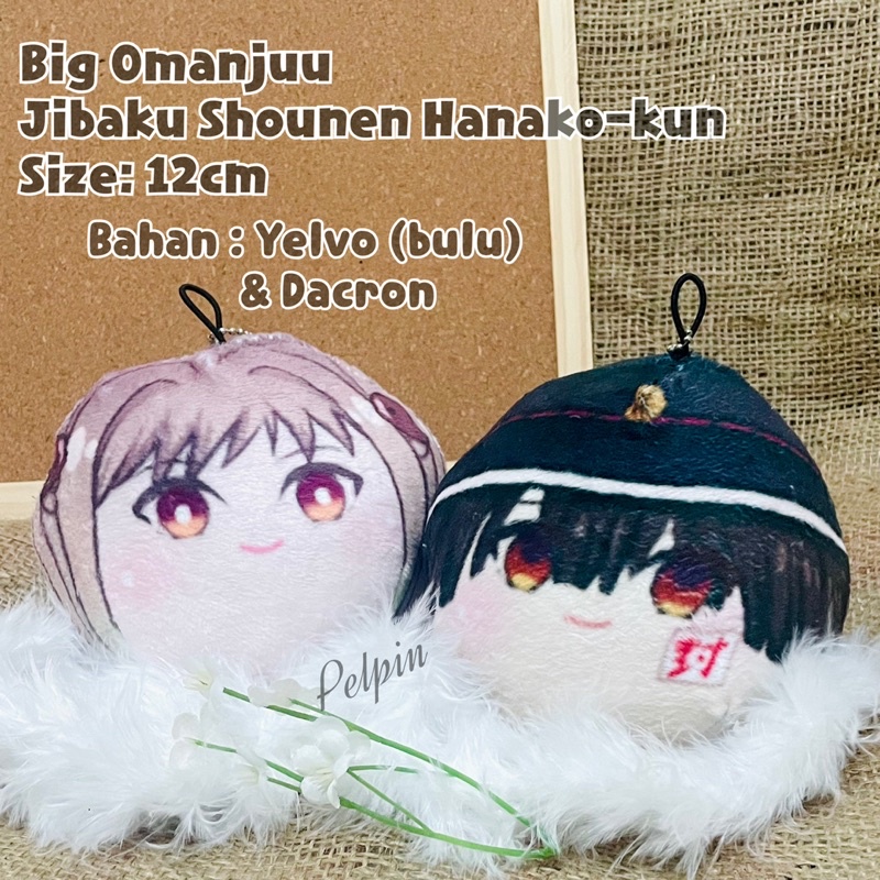 boneka anime omanjuu jibaku shounen hanako kun nene toilet bound hanako kun big omanjuu besar