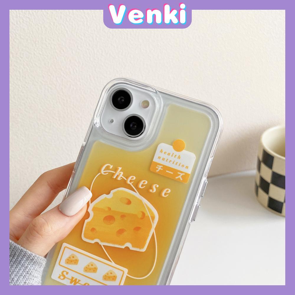 iPhone Case Clear Case Soft Thick TPU Shockproof Super Transparent Protection Camera Plating Button Yellow Cheesecake For iPhone 13 Pro Max iPhone 12 Pro Max iPhone 11 iPhone 7Plus