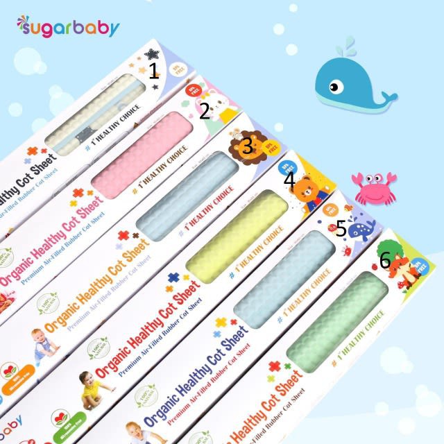 SUGAR BABY PERLAK Ompol Bayi Karet Sugarbaby Organic Healthy PREMIUM Cot Sheet ORI