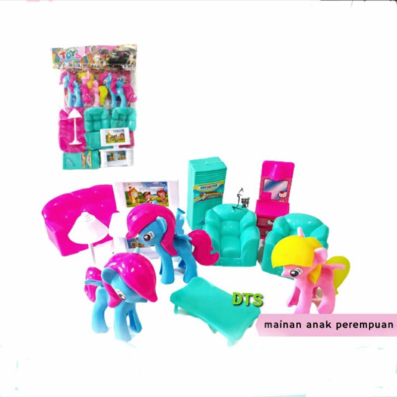 ( FI 557 ) KUDA PONI SOFA - MAINAN ANAK PEREMPUAN