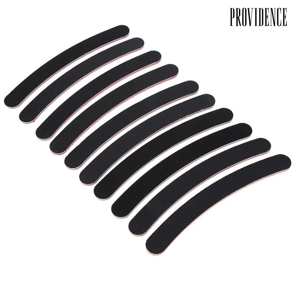 Providence 10Pcs Portable Nail Polishing Grinding Bent Sand Bar Files DIY Manicure Tools